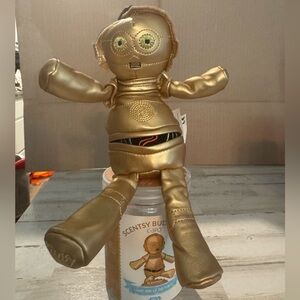 Scentsy Gold Robot Buddy Plush